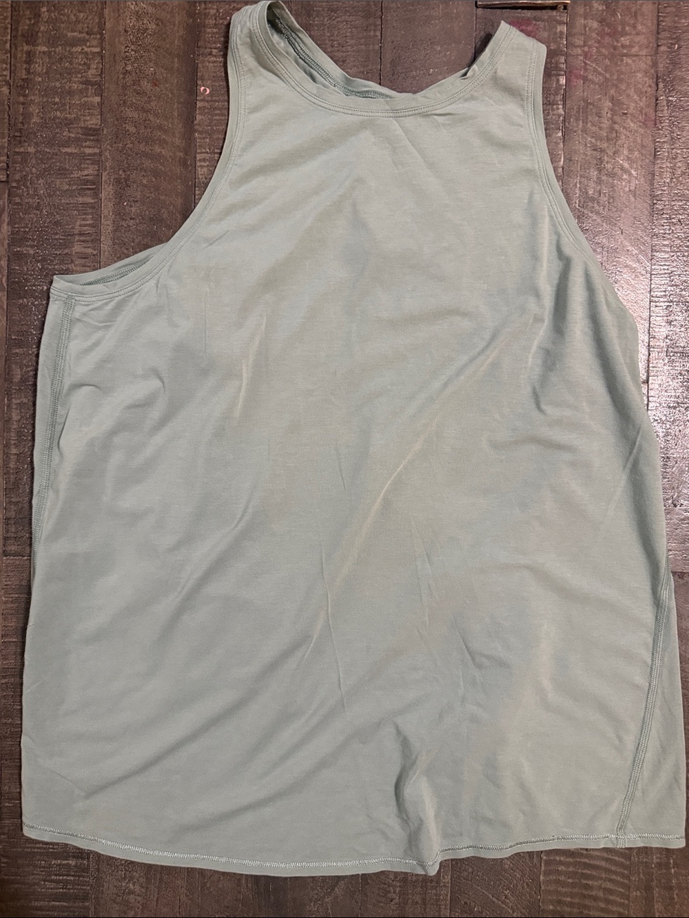 Lululemon Light Sage Green Open Back Tank Top